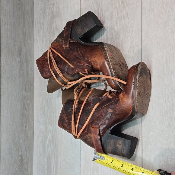 Freebird by Steven Womens Billy Ankle Moto Leather Heels Boots shoes sz 7 - Picture 8 of 12